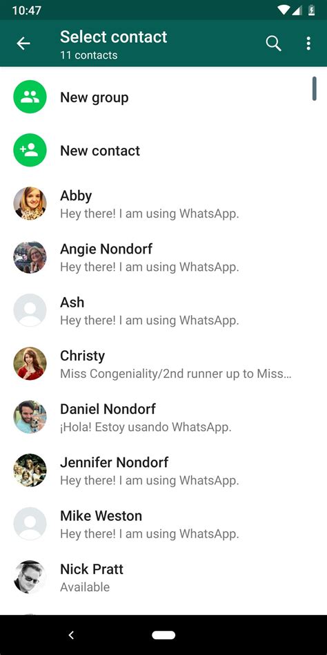 How to send media, contacts, or location · 1. Open an individual or group chat. · 2. To quickly take or attach a photo or video, tap . Otherwise, tap , then tap ...